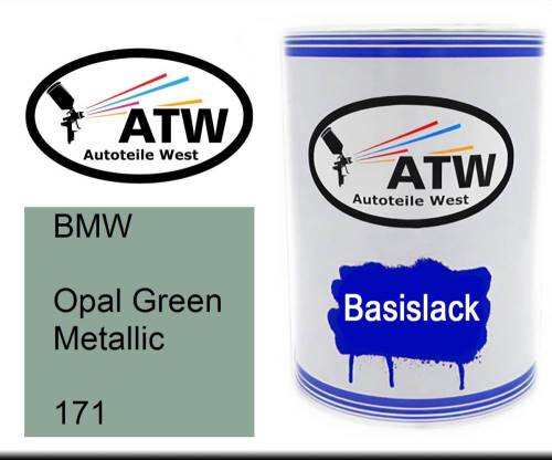 BMW, Opal Green Metallic, 171: 500ml Lackdose, von ATW Autoteile West.